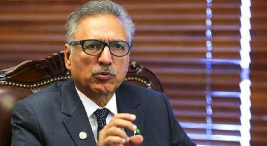 President Alvi urges Ulema to advise nation to stay indoors