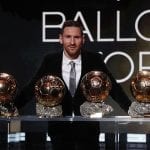 Messi wins record sixth men’s Ballon d’Or award