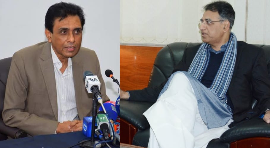 PTI delegation arrives MQM-P headquarter to meet its leaders