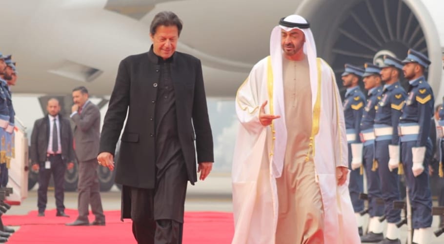 UAE crown prince reaches in Pakistan on a day long visit
