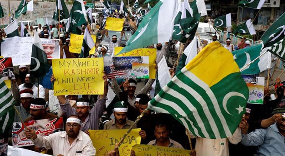 Kashmiris hold protest in Islamabad on Indian Republic Day