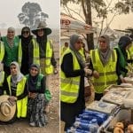 Muslim women donated supplies and cooked food in Australia