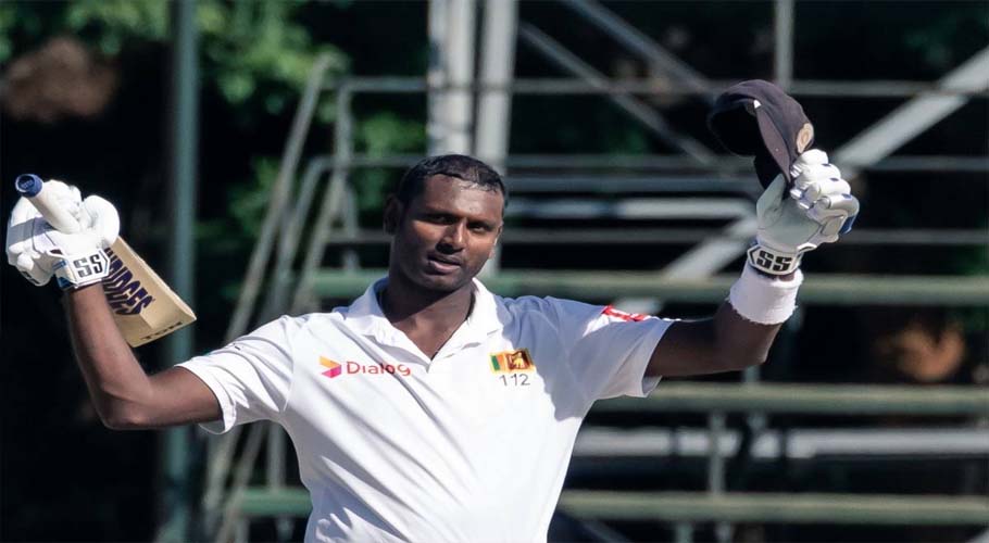 Angelo Mathews hits double ton as SL take big lead