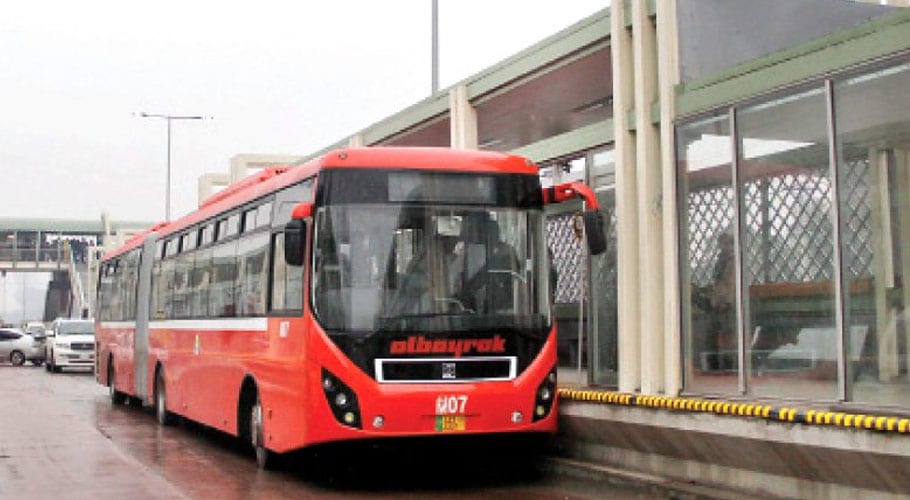 Two injured as Metro Bus in Rawalpindi catches fire