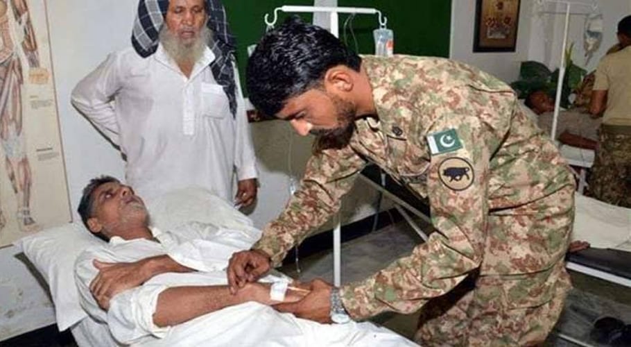Rangers sets up free medical camp