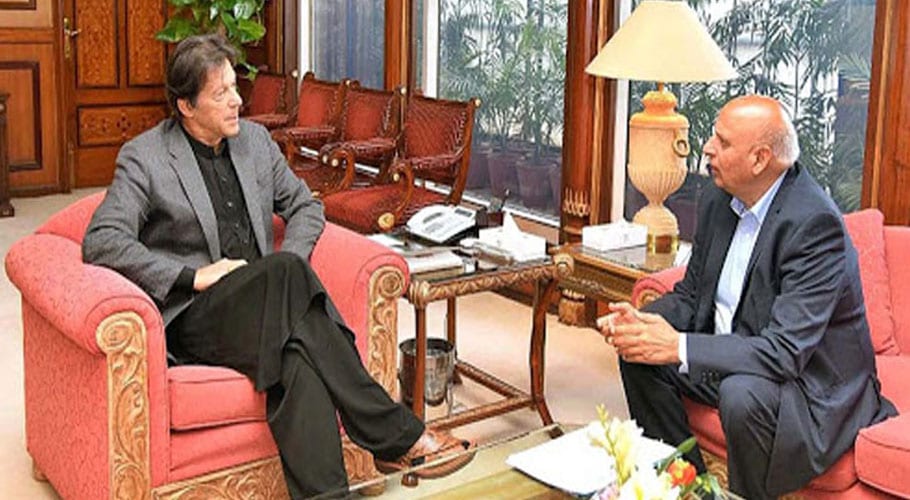Governor Punjab Chaudhry Muhammad calls on PM Imran