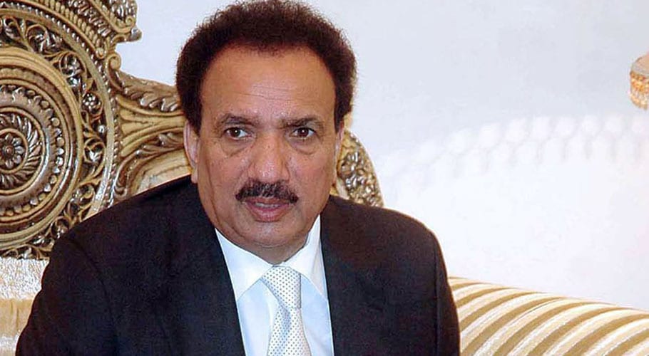 Rehman Malik announces to write, produce film on plight of IoK