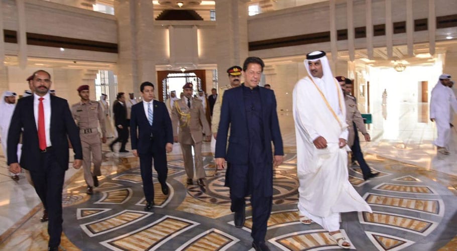 PM Imran arrives in Qatar on day-long visit
