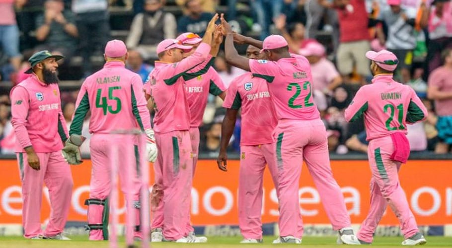 England to join South Africa’s cancer cause by wearing pink Kits