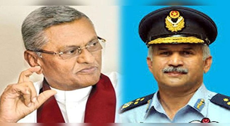 Air Chief Mujahid Khan calls on Sri Lankan Defence Minister