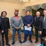 PM Imran meets Ramiz Raja, Danny Morrison 