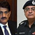 A row has reportedly occurred between Sindh Chief Minister Syed Murad Ali Shah and the inspector general of police (IGP) Sindh Mushtaq Mahar. Source: FILE.