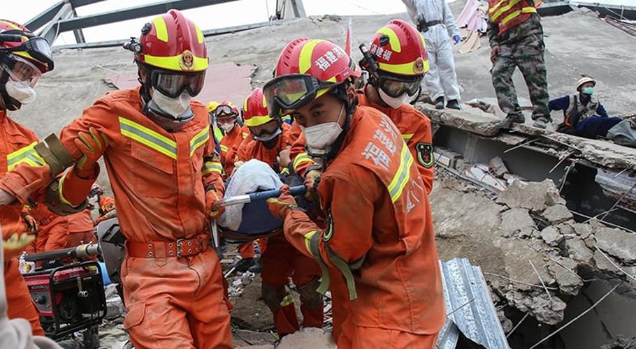 China coronavirus quarantine hotel collapse kills 10
