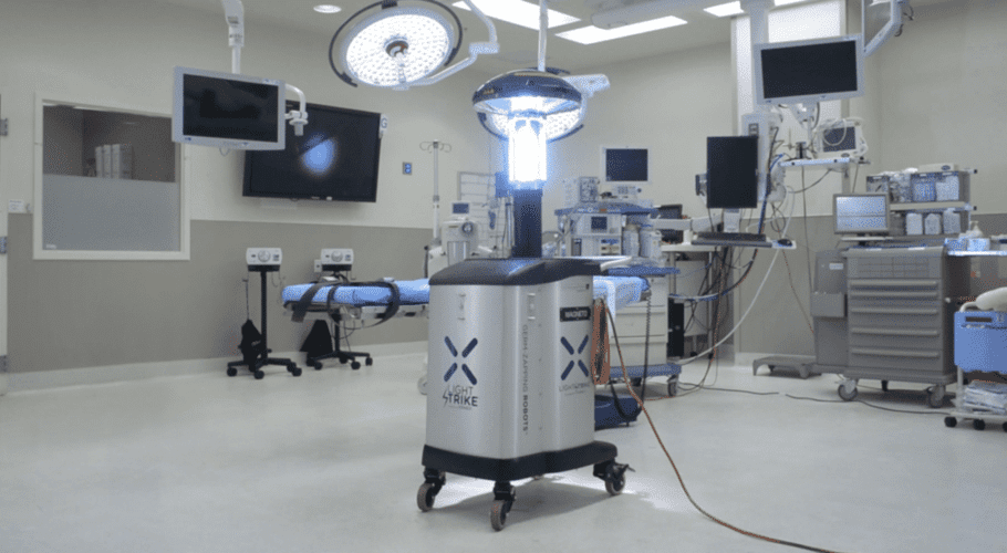 UV light robot removes coronavirus in 2 minutes  