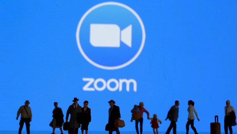 The suit charged that Zoom's sharing of users' personal data was a breach of privacy. Source: AFP.