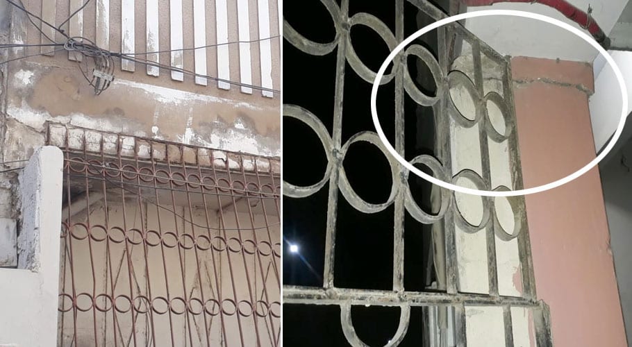 Building in Karachi’s FB Area on the verge of collapse