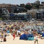 temperatures in Sydney peaked