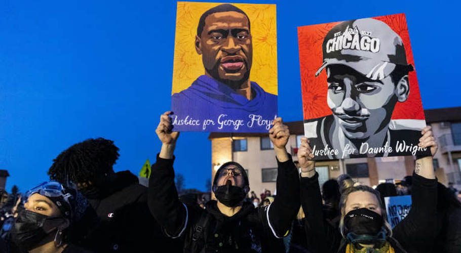 George Floyd was killed when police officer Derek Chauvin knelt on his neck. Source: Reuters.