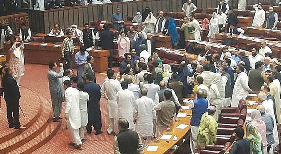 Pakistani social media users are once again back with a meme fest and this time it's about Pakistani politicians for using filthy language, whistling, and attacking each other with budget books at each other.