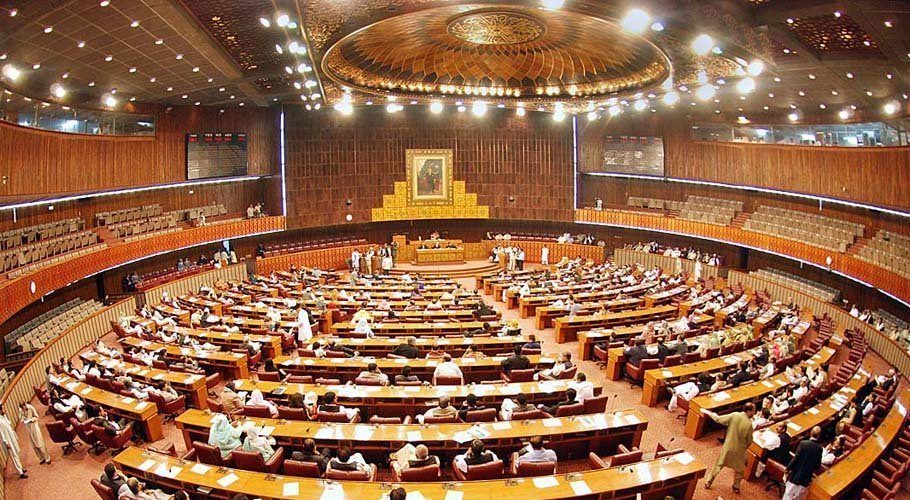 The resolution was moved by Minister of State for Parliamentary Affairs Ali Muhammad Khan.