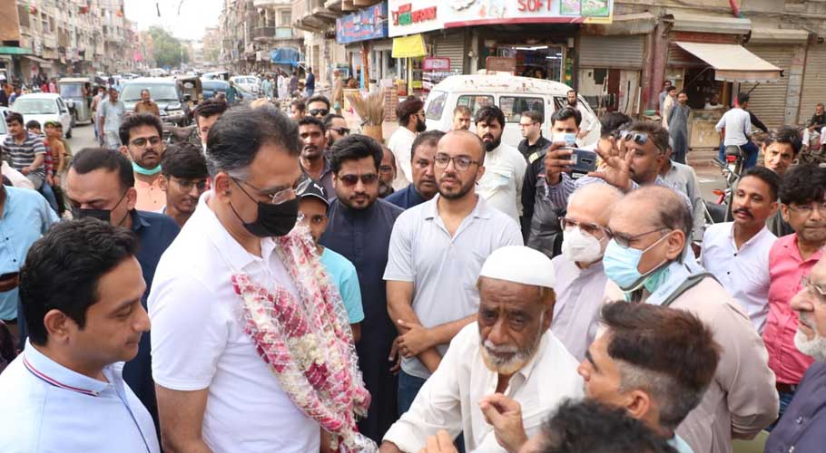 Asad Umar seens on the streets of Karachi. Source: FILE/Online