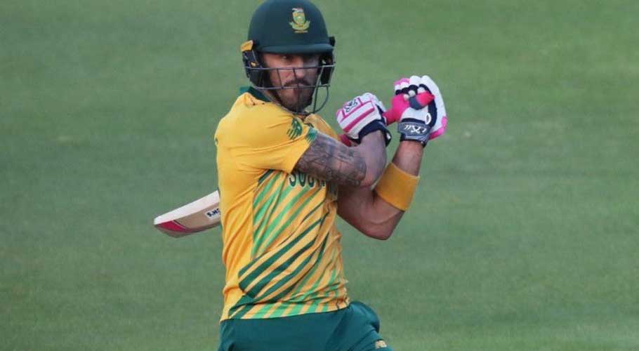 Du Plessis collided with teammate Hasnain while trying to save boundary