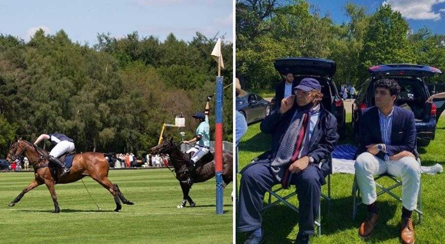 Nawaz Sharif attends grandson’s university polo match in Cambridge