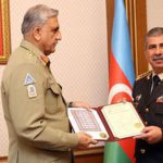 COAS General Qamar Javed Bajwa is on a two days long official visit to Azerbaijan. Source: ISPR