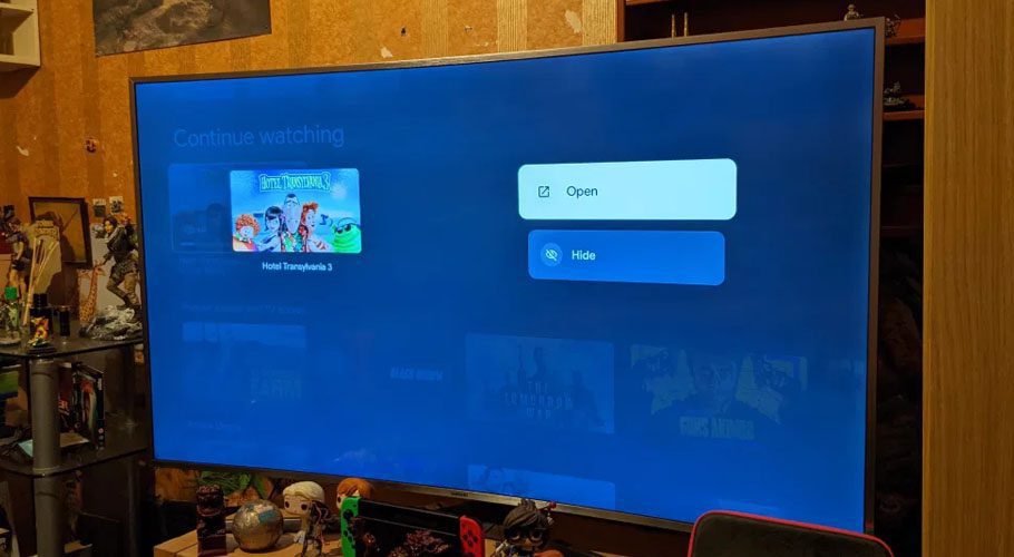 The Google TV 'Continue watching' carousel will soon let you 'Hide' content.