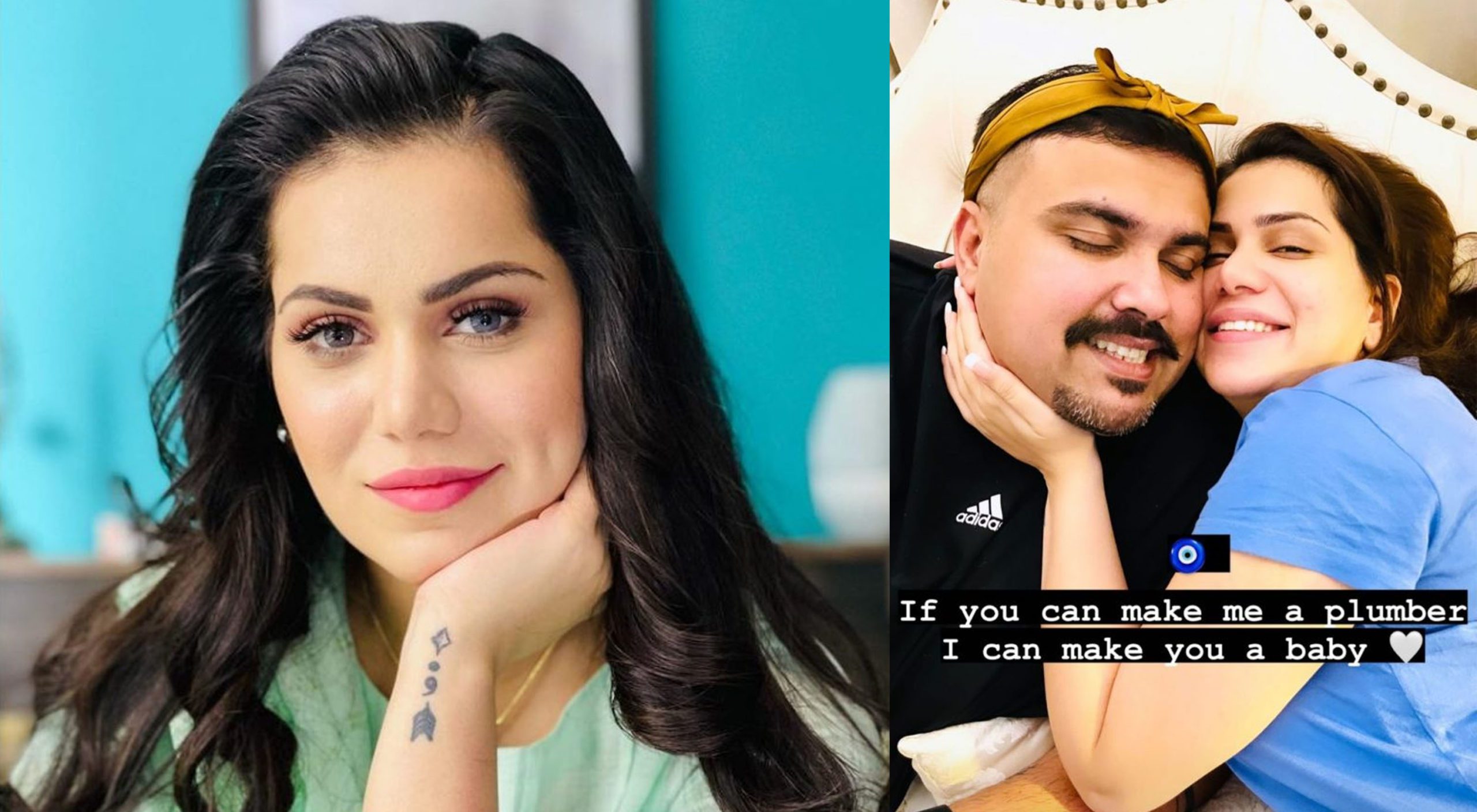 Ghana Ali's 'If you can make me plumber, I can make you a baby' post with husband his adorable