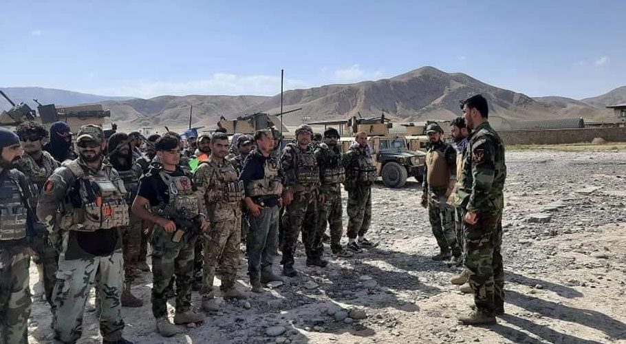 A volley of bullets ricocheted off the Humvees' metal armour. Gunners atop the Humvees swivelled wildly, aiming fire at suspected Taliban fighters who were hard to see.