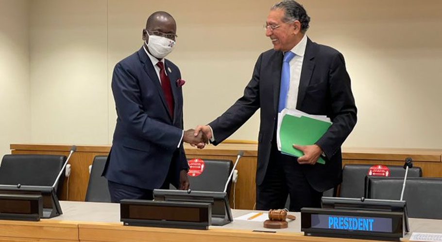 Munir Akram was elected last year for the second time to head ECOSOC. Source: Twitter