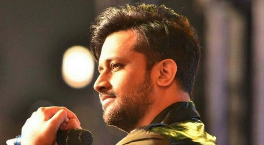 The first poster for singer Atif Aslam's music video 'Rafta Rafta' starring Sajal Aly has been published.