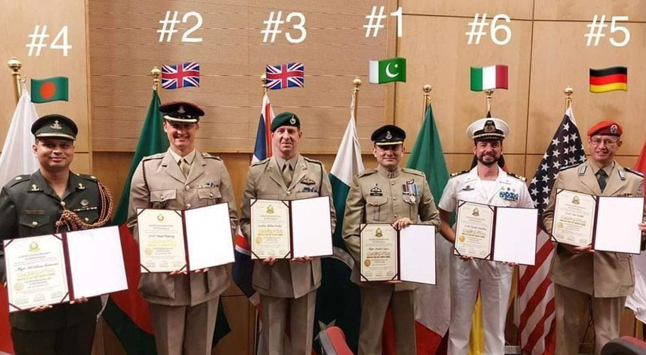 The long session of the staff course in Kuwait has come to an end in which the Pakistan Army also participated.