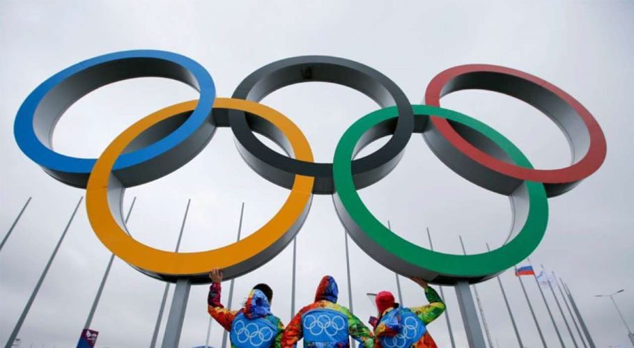 A Pakistani contingent arrived in Japan from Islamabad to participate in the Olympics.