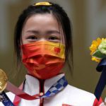 China's Yang Qian won the first gold medal of the Tokyo Olympics. Source: Reuters.