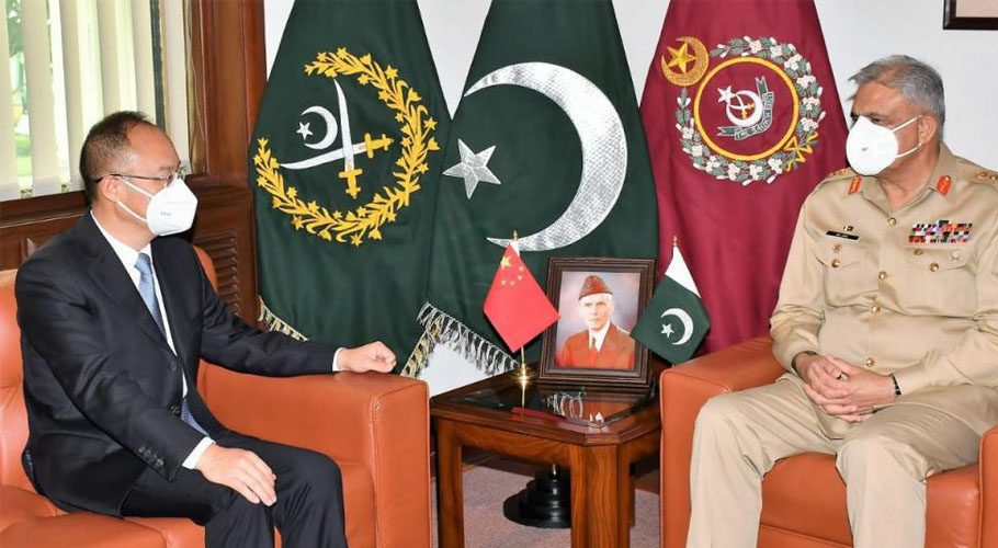  Chinese Ambassador to Pakistan Nong Rong with Chief of Army Staff General Qamar Javed Bajwa. Source: ISPR