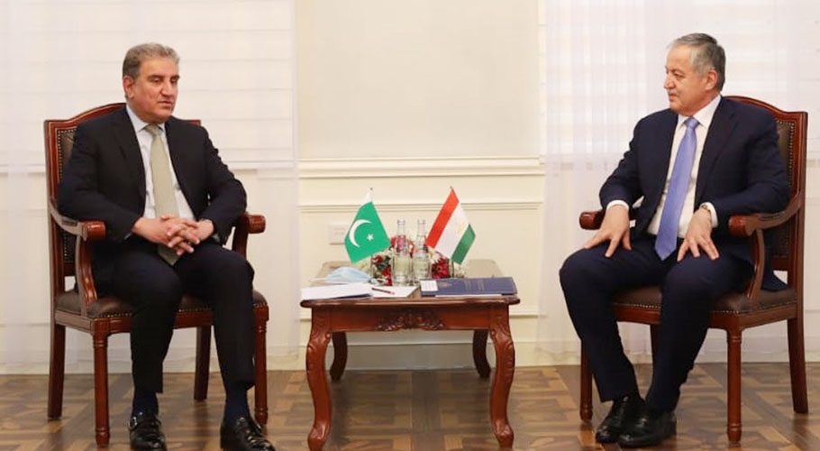 The foreign ministers of Pakistan and Tajikistan meet in Dushanbe. Source: PID.