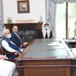 Former Chief Minister Sindh Arbab Ghulam Rahim called on Prime Minister Imran Khan. Source: PID