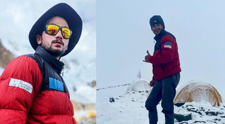 Shehroze Kashif has summited Mount K2. Source: Twitter.