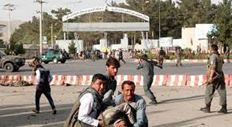 There were already chaotic scenes at the airport. (Source: AP)