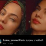 Some of the social media users commented how beautiful she looks and few of them wrote, 'Plastic surgery krwai hai?'.