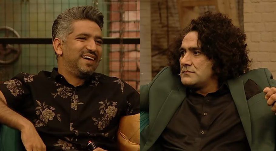 Both comedians appeared on a talk show with host Ahsan Khan (PHOTO: REVIEW.PK)