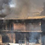 According to the administrator Karachi, the factory owners, while according to the PTI, the Sindh government is responsible for the incident. (Photo: Channels TV)