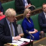 UK Prime Minister Boris Johnson addressing parliament in London. (Source: The News)