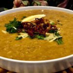 The half-cooked haleem is continuously cooked and stirred until the correct consistency and of course its overall taste in terms of salt and chili content. (Hamari web)