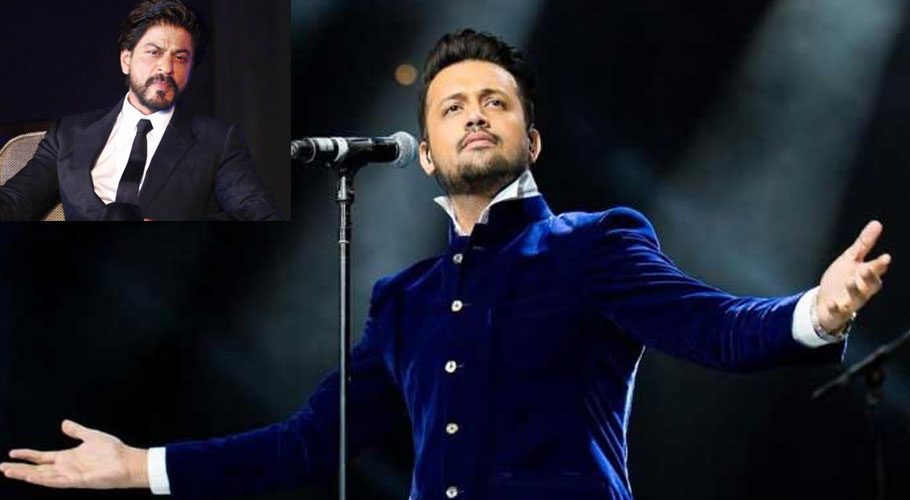 Atif being a fan of SRK, confessed that he would love to sing for the actor any day. (Photo: Jang and 24 news)