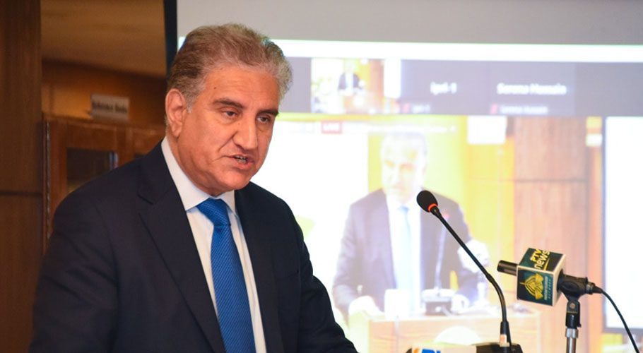 The foreign minister was addressing the Islamabad Policy Research Institute. Source: Facebook