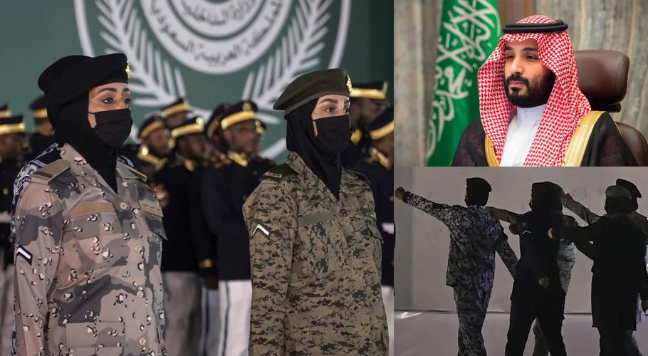 Under Prince Muhammad bin Salman's Vision 2030, the role of women is being promoted in every field. (Photo: Al-Arabiya.net, The Guardian)