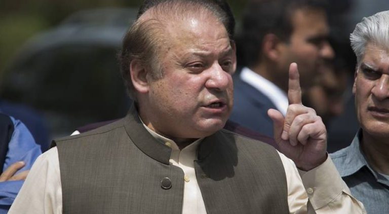 A vaccination centre has registered a COVID-19 vaccine on the identity card of Nawaz Sharif. Source: FILE.